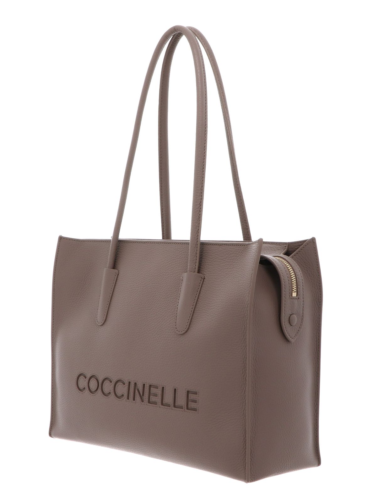 COCCINELLE Myrtha26 Handbag Grained Leather Warm Taupe COCCINELLE Myrtha26 Handbag Grained Leather Warm Taupe