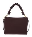 COCCINELLE Boheme Grana Double Crossbody Double Grainy Leather Berry / Wint. Rose