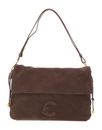 COCCINELLE Lidia Handbag Suede Leather / Smooth Leather Warm Taupe / Warm Taupe COCCINELLE Lidia Handbag Suede Leather / Smooth Leather Warm Taupe / Warm Taupe