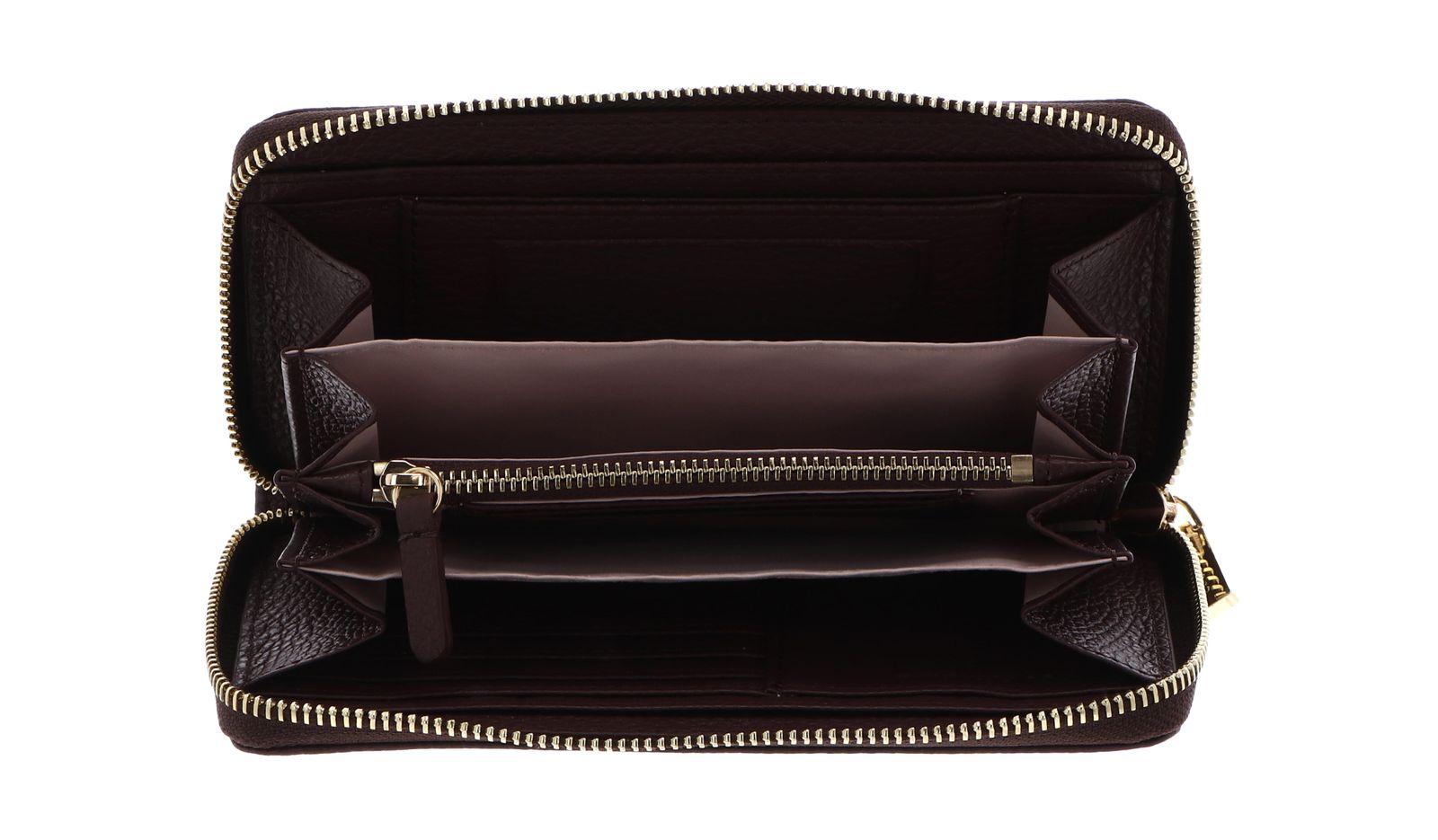 COCCINELLE Metallic Soft Wallet Grained Leather Berry COCCINELLE Metallic Soft Wallet Grained Leather Berry