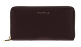 COCCINELLE Metallic Soft Wallet Grained Leather Berry COCCINELLE Metallic Soft Wallet Grained Leather Berry