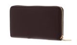 COCCINELLE Metallic Soft Wallet Grained Leather Berry COCCINELLE Metallic Soft Wallet Grained Leather Berry
