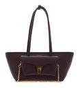 COCCINELLE Double Beat Grained Leather Handbag Berry COCCINELLE Double Beat Grained Leather Handbag Berry