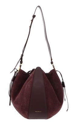 COCCINELLE Boom Handbag Grained Leather / Suede Leather Berry / Berry COCCINELLE Boom Handbag Grained Leather / Suede Leather Berry / Berry