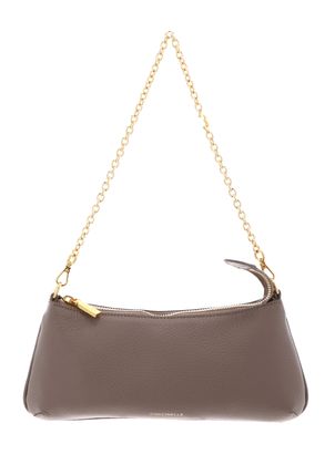 COCCINELLE C-Me Chain Mini Bag Grained Leather Warm Taupe COCCINELLE C-Me Chain Mini Bag Grained Leather Warm Taupe