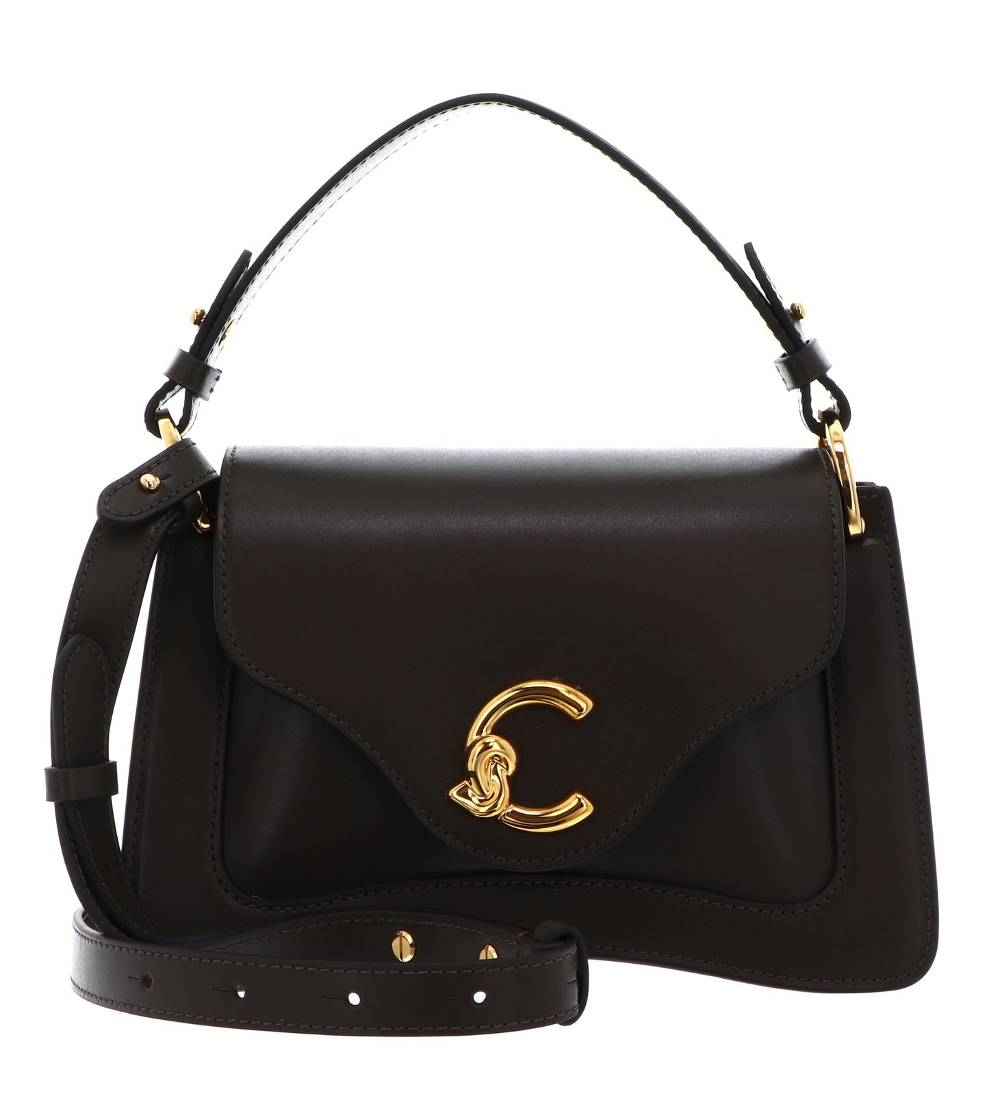 COCCINELLE C-Me Calf Handbag Smooth Leather Fango