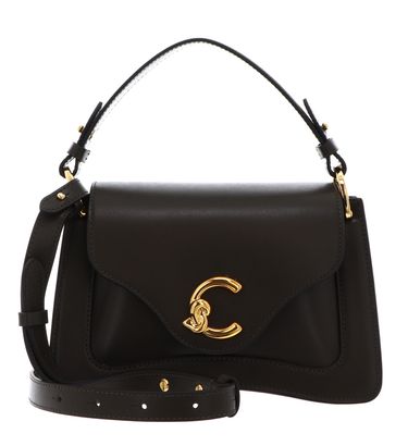 COCCINELLE C-Me Calf Handbag Smooth Leather Fango COCCINELLE C-Me Calf Handbag Smooth Leather Fango