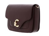 COCCINELLE C-Me Crossbody Bag Grained Leather Berry
