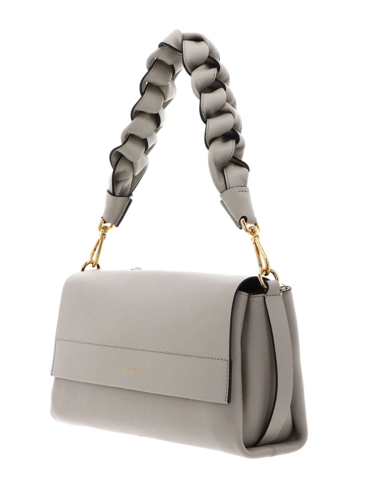 COCCINELLE Boheme Grana Double Shoulder Bag Eucalipto / Fango COCCINELLE Boheme Grana Double Shoulder Bag Eucalipto / Fango