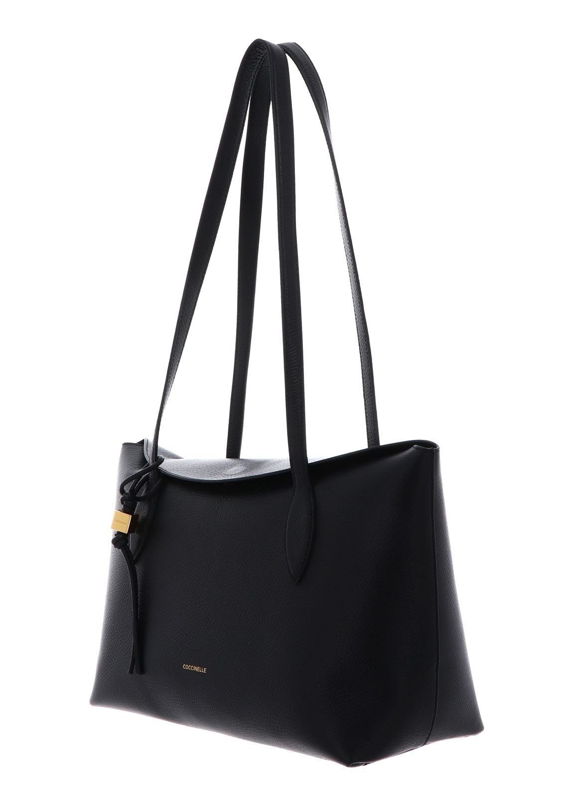 COCCINELLE Thess Handbag Grained Leather Noir COCCINELLE Thess Handbag Grained Leather Noir