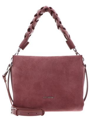 COCCINELLE Boheme Handbag Suede Grainy Leather Wint. Rose / W. Ros COCCINELLE Boheme Handbag Suede Grainy Leather Wint. Rose / W. Ros