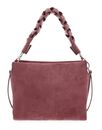 COCCINELLE Boheme Handbag Suede Grainy Leather Wint. Rose / W. Ros COCCINELLE Boheme Handbag Suede Grainy Leather Wint. Rose / W. Ros