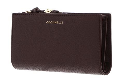 COCCINELLE Pansy Wallet Grained Leather Berry