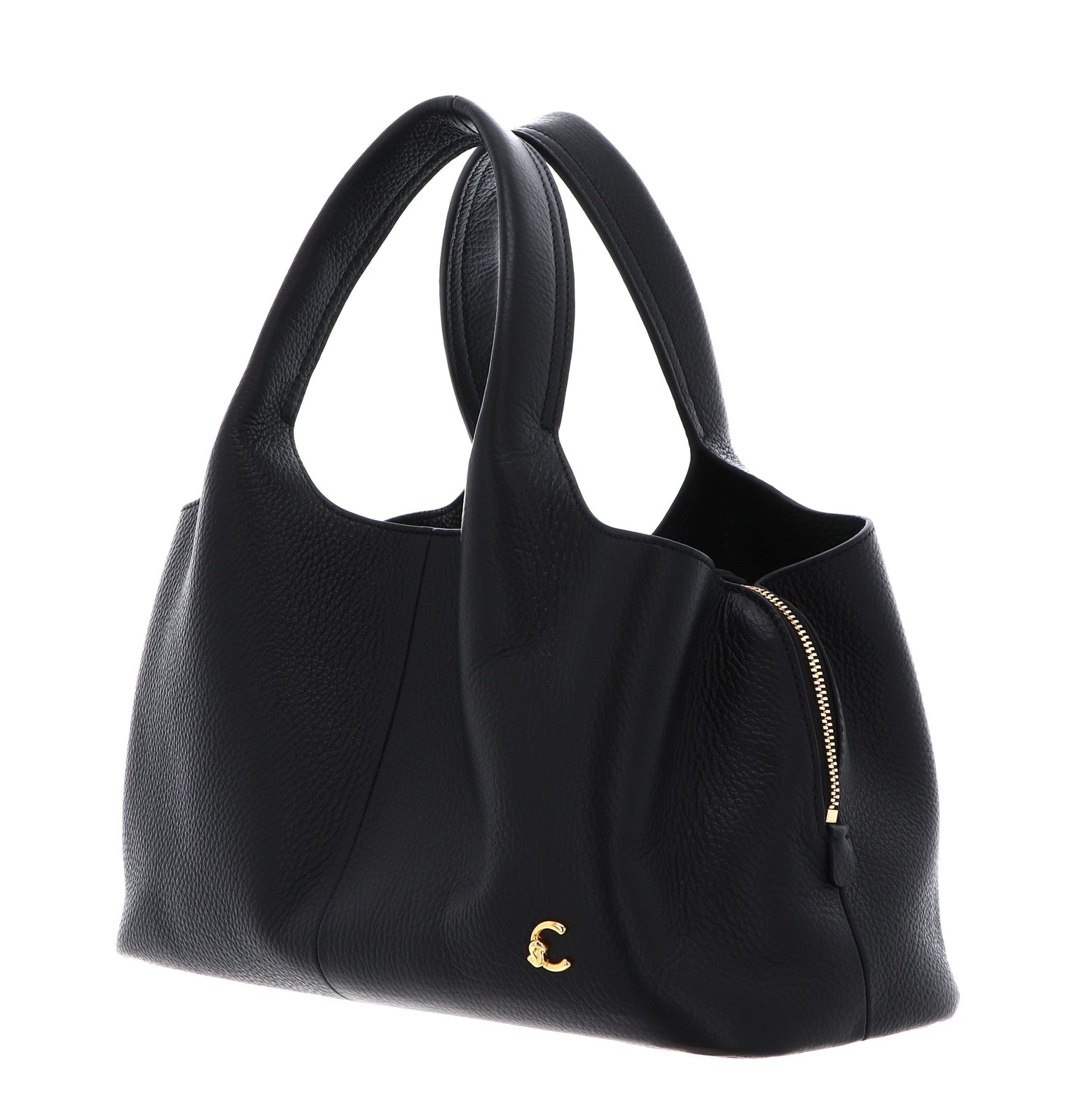 COCCINELLE Nell Handbag Grained Leather Noir COCCINELLE Nell Handbag Grained Leather Noir