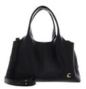COCCINELLE Nell Handbag Grained Leather Noir COCCINELLE Nell Handbag Grained Leather Noir
