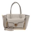 COCCINELLE Double Beat Grained Leather Handbag Eucalipto