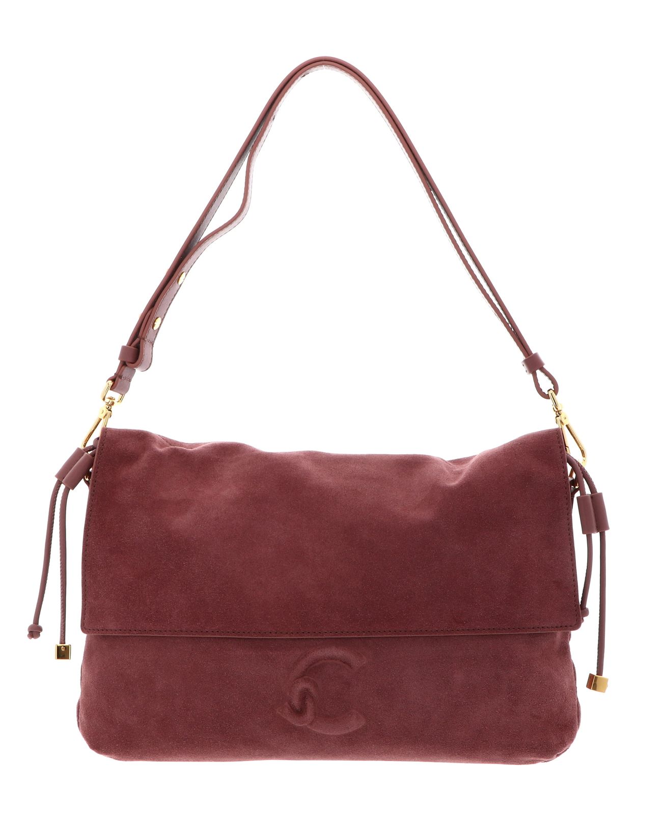 COCCINELLE Lidia Handbag Suede Leather / Smooth Leather Wint. Rose / W. Ros