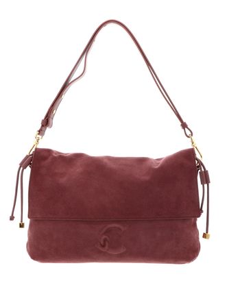COCCINELLE Lidia Handbag Suede Leather / Smooth Leather Wint. Rose / W. Ros COCCINELLE Lidia Handbag Suede Leather / Smooth Leather Wint. Rose / W. Ros