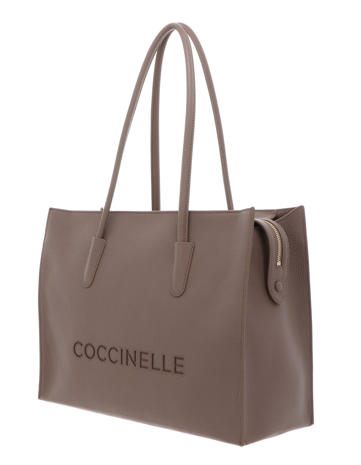 COCCINELLE Myrtha26 Handbag Grained Leather Warm Taupe COCCINELLE Myrtha26 Handbag Grained Leather Warm Taupe