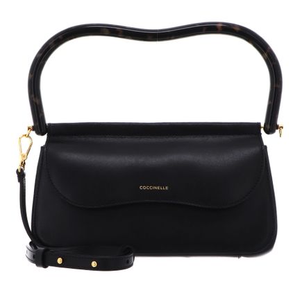 COCCINELLE Cora Handbag Calf Smooth Leather Noir COCCINELLE Cora Handbag Calf Smooth Leather Noir