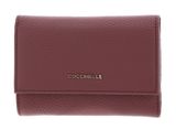 COCCINELLE Metallic Soft Wallet Grainy Leather Winter Rose COCCINELLE Metallic Soft Wallet Grainy Leather Winter Rose