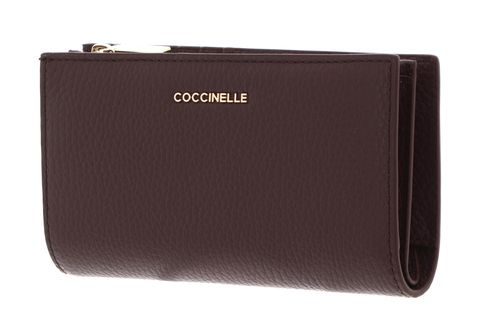 COCCINELLE Metallic Soft Wallet Berry