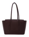 COCCINELLE Double Beat Grained Leather Handbag Berry COCCINELLE Double Beat Grained Leather Handbag Berry
