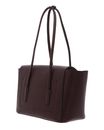 COCCINELLE Double Beat Grained Leather Handbag Berry COCCINELLE Double Beat Grained Leather Handbag Berry