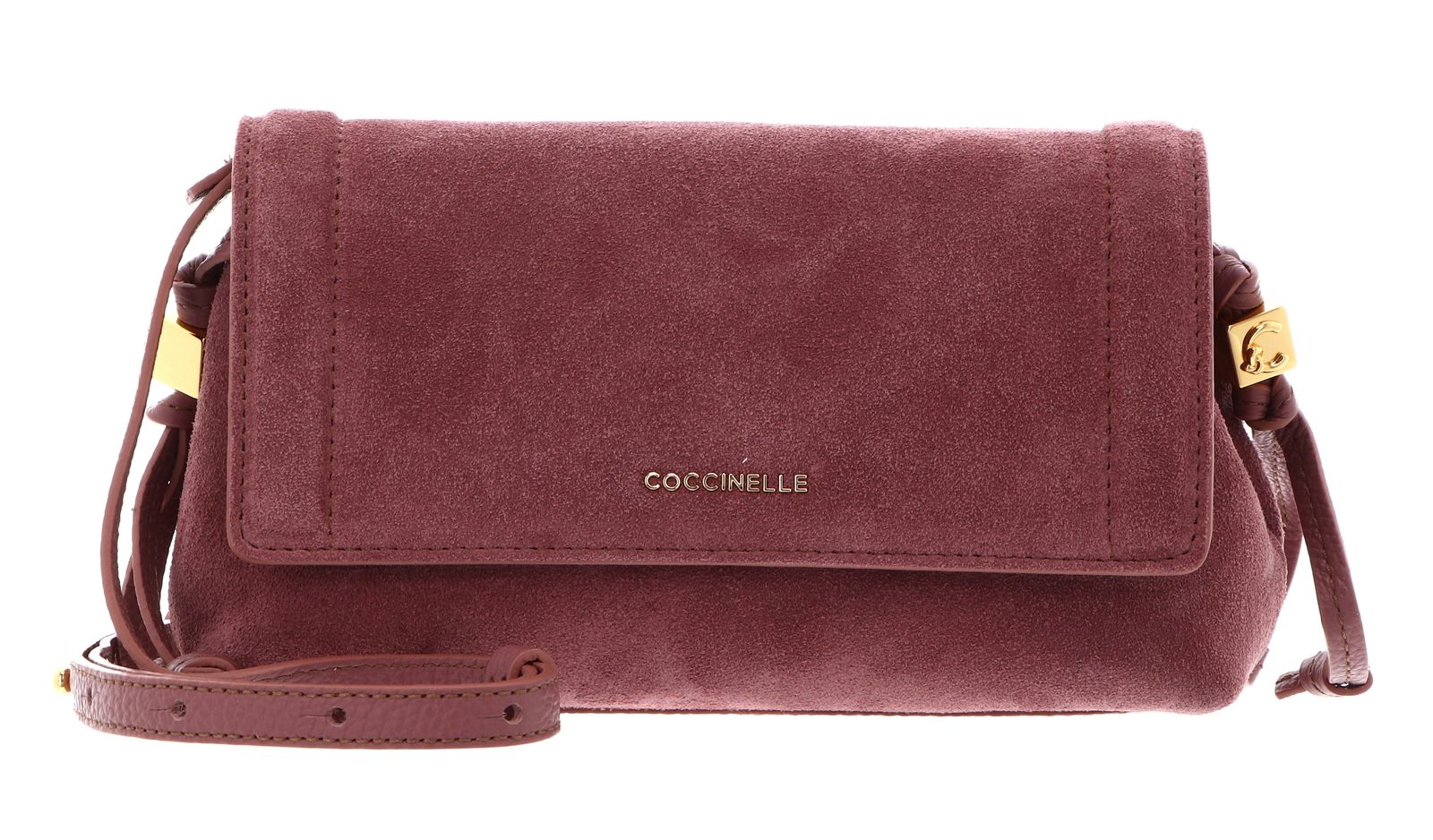 COCCINELLE Thess Mini Bag Suede Leather / Grained Leather Wint. Rose / W. Ros