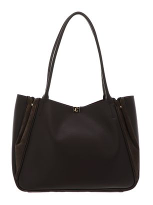 COCCINELLE Pansy Handbag Smooth Leather / Suede Leather Fango / Fango