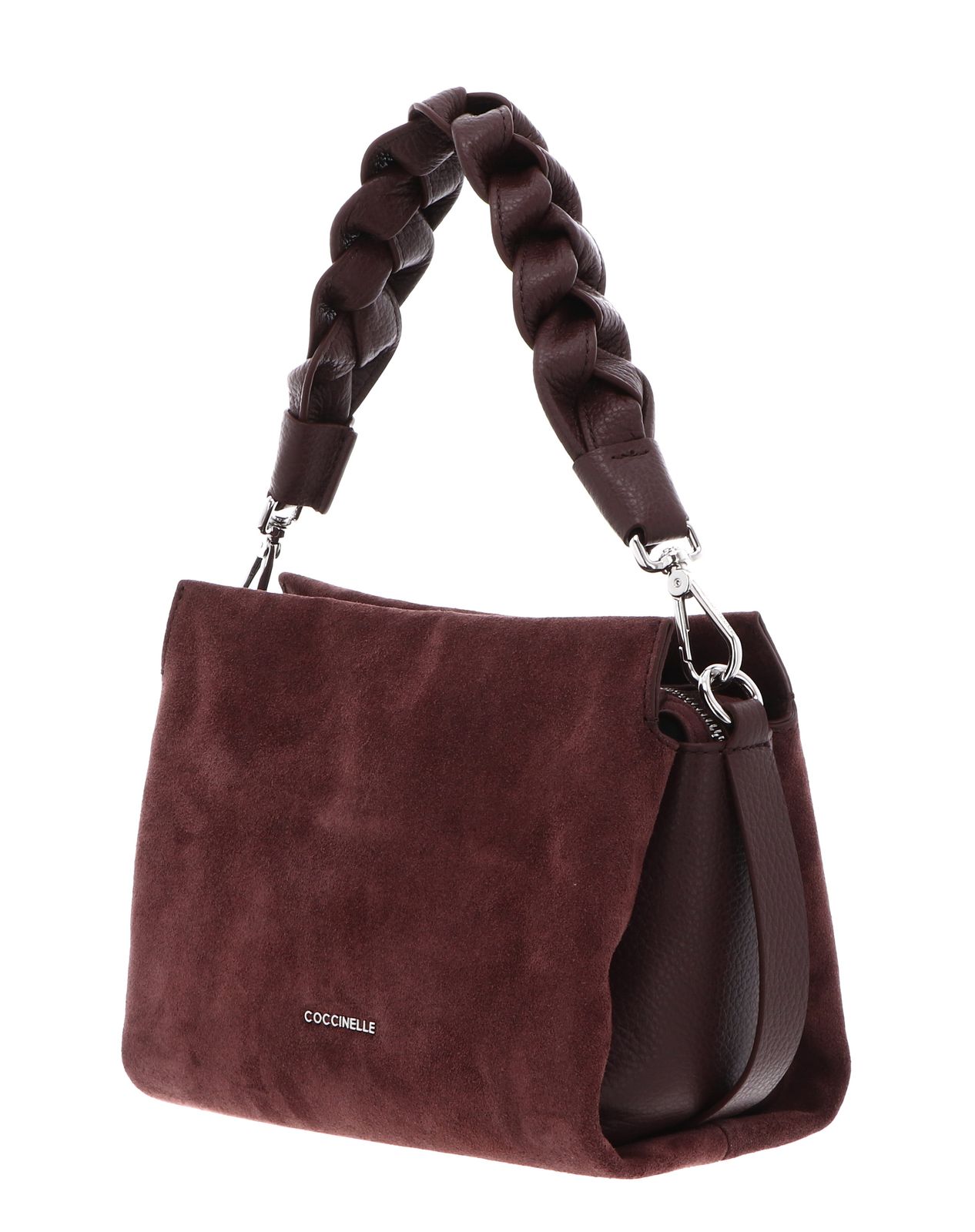 COCCINELLE Boheme Handbag Suede Grainy Leather Berry / Berry COCCINELLE Boheme Handbag Suede Grainy Leather Berry / Berry