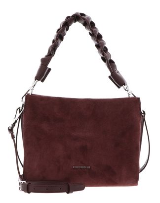 COCCINELLE Boheme Handbag Suede Grainy Leather Berry / Berry