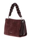 COCCINELLE Boheme Handbag Suede Grainy Leather Berry / Berry COCCINELLE Boheme Handbag Suede Grainy Leather Berry / Berry