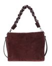 COCCINELLE Boheme Handbag Suede Grainy Leather Berry / Berry COCCINELLE Boheme Handbag Suede Grainy Leather Berry / Berry