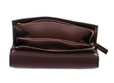 COCCINELLE Metallic Soft Wallet Grainy Leather Berry COCCINELLE Metallic Soft Wallet Grainy Leather Berry