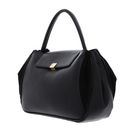 COCCINELLE Pansy Smooth Leather / Suede Leather Handbag S Noir / Noir COCCINELLE Pansy Smooth Leather / Suede Leather Handbag S Noir / Noir