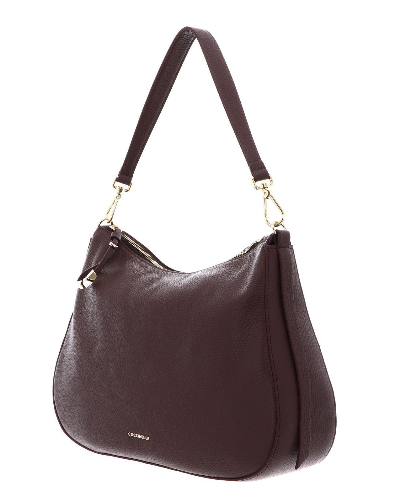 COCCINELLE Nory Handbag Grained Leather Berry COCCINELLE Nory Handbag Grained Leather Berry