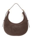 COCCINELLE Whisper Mini Bag Suede Leather / Grained Leather Warm Taupe COCCINELLE Whisper Mini Bag Suede Leather / Grained Leather Warm Taupe