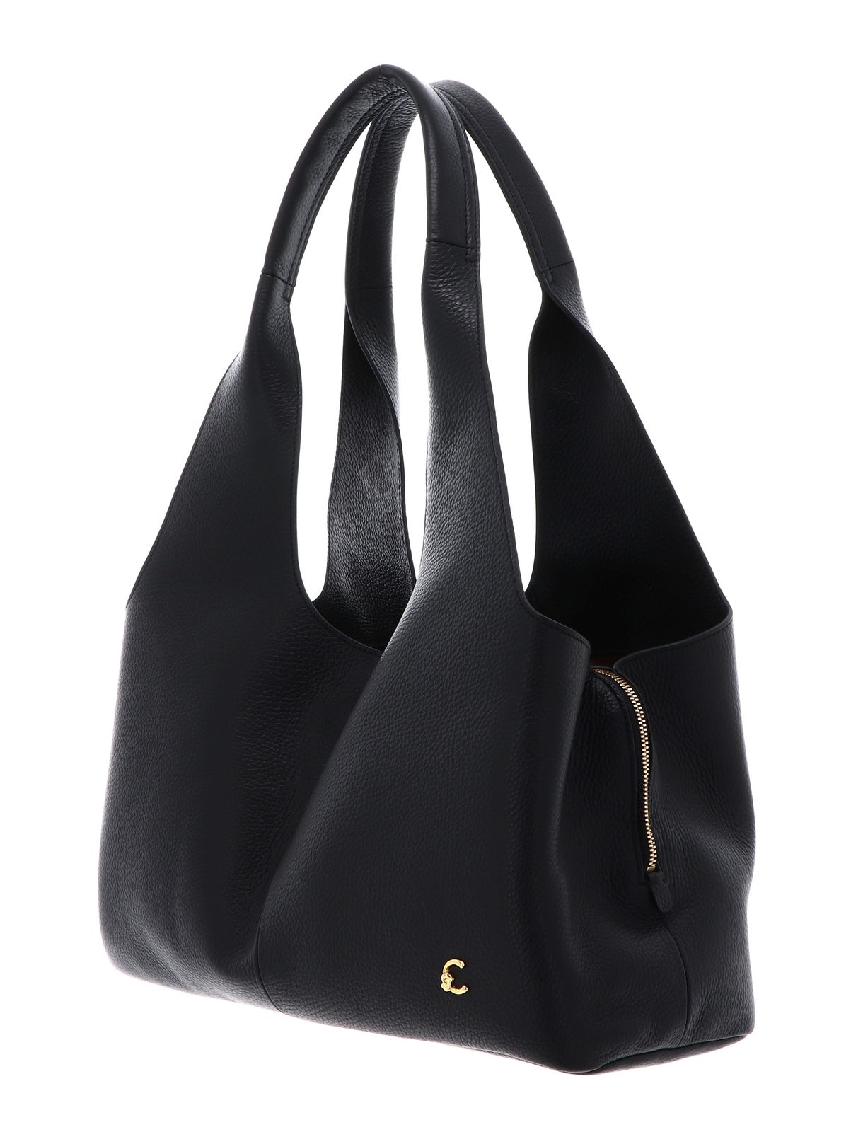 COCCINELLE Nell Handbag Grained Leather Noir COCCINELLE Nell Handbag Grained Leather Noir
