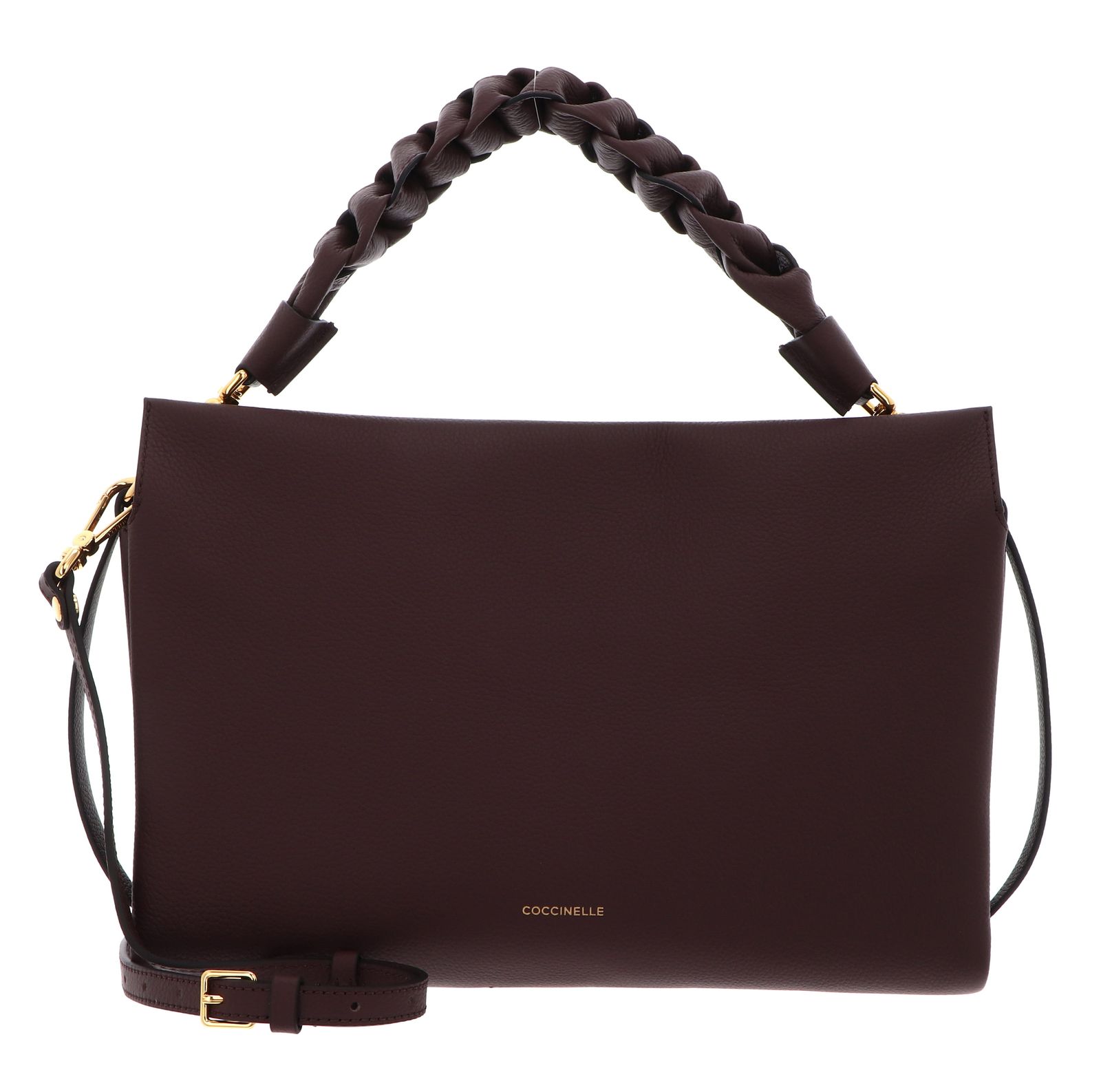 COCCINELLE Boheme Grana Double Hand Bag Berry / Wint. Rose