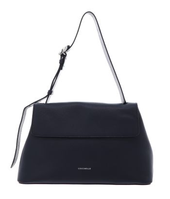 COCCINELLE Fern Shoulder Bag Grained Leather Midnight Blue