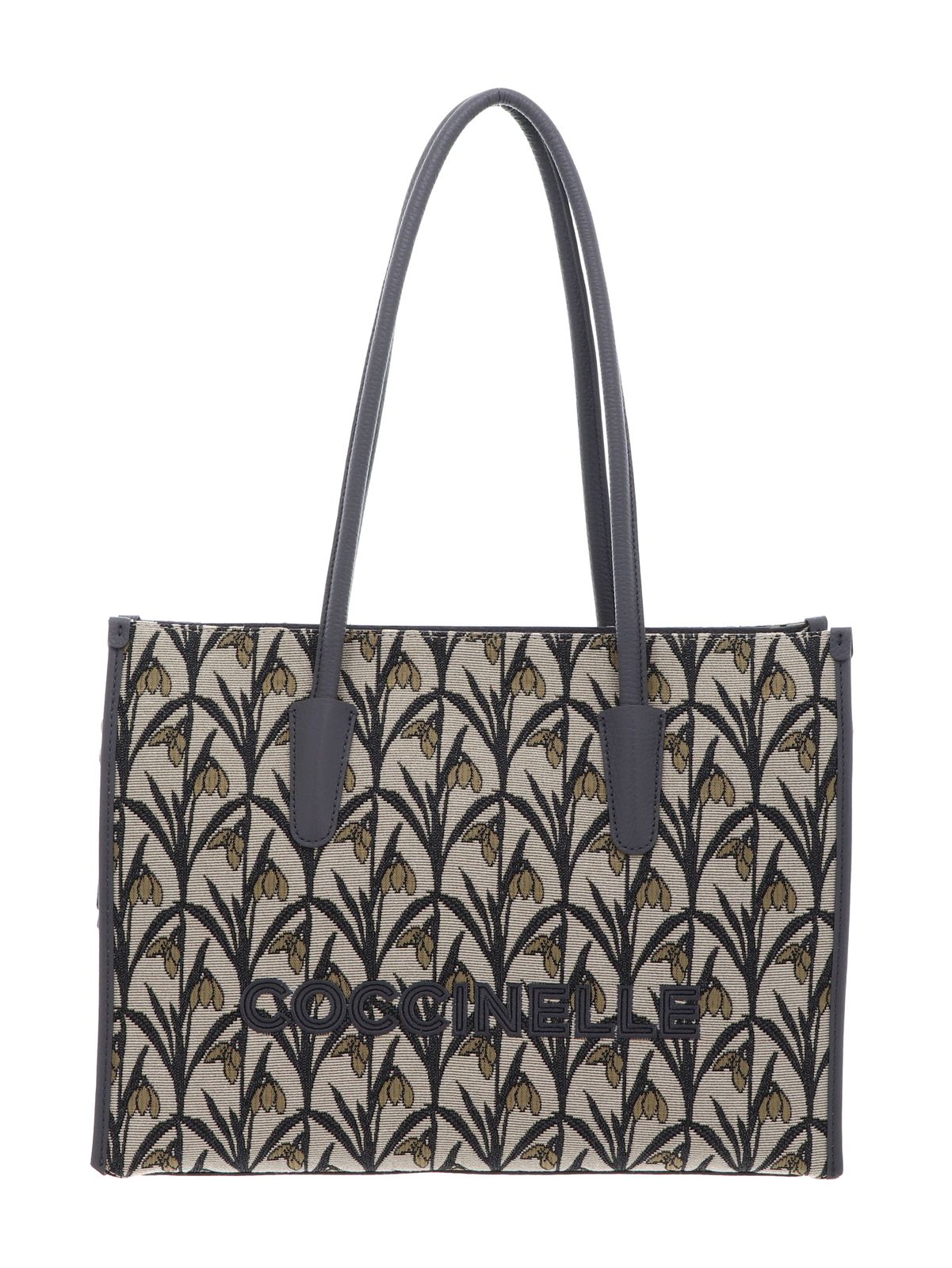 COCCINELLE Myrtha26 Handbag Snowdrop Tapest. / Grained Le. Mul. Stove / Stove