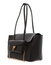 COCCINELLE Double Beat Grained Leather Handbag Fango COCCINELLE Double Beat Grained Leather Handbag Fango