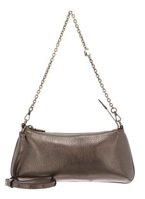 COCCINELLE C-Me Chain Mini Bag Grained Leather Antique Brass COCCINELLE C-Me Chain Mini Bag Grained Leather Antique Brass