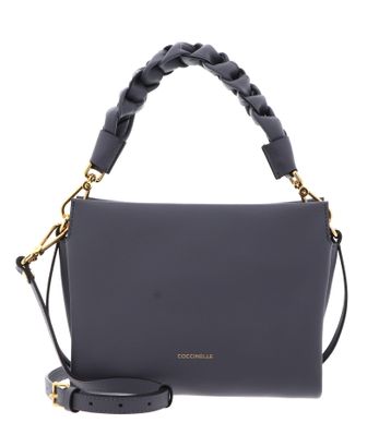 COCCINELLE Boheme Grana Double Crossbody Double Grainy Leather Stove / Midn. Blue