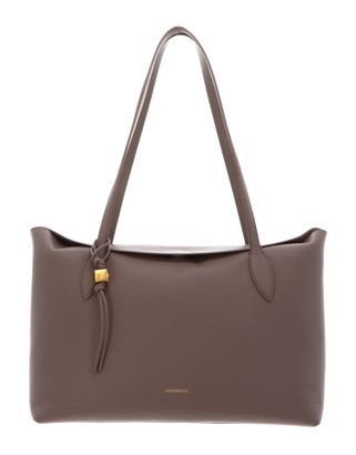COCCINELLE Thess Handbag Grained Leather Warm Taupe COCCINELLE Thess Handbag Grained Leather Warm Taupe