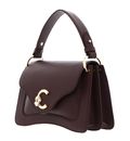 COCCINELLE C-Me Handbag Grained Leather Berry COCCINELLE C-Me Handbag Grained Leather Berry