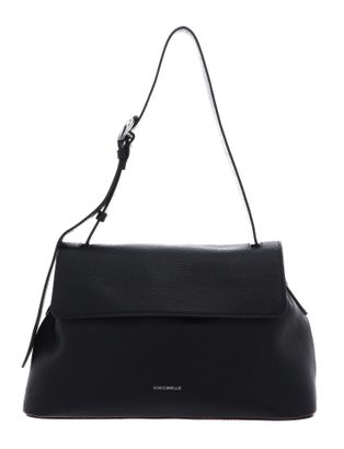 COCCINELLE Fern Shoulder Bag Grained Leather Noir