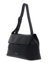 COCCINELLE Fern Shoulder Bag Grained Leather Noir COCCINELLE Fern Shoulder Bag Grained Leather Noir