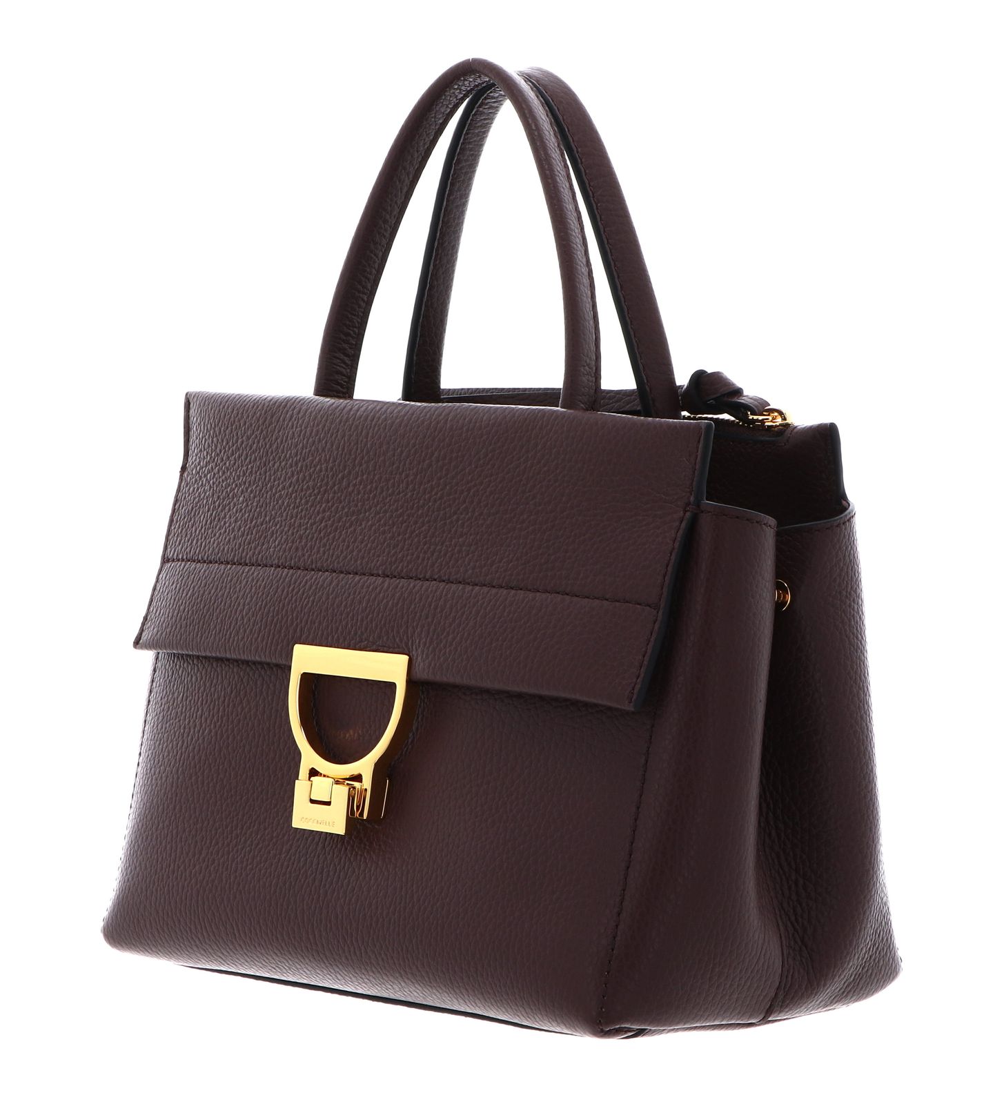 COCCINELLE Arlettis Handbag Grained Leather Berry COCCINELLE Arlettis Handbag Grained Leather Berry